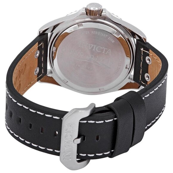 NWT Authentic Invicta Pro Diver Blue Dial Blue Bezel Black Leather Men's Watch - Picture 3 of 3